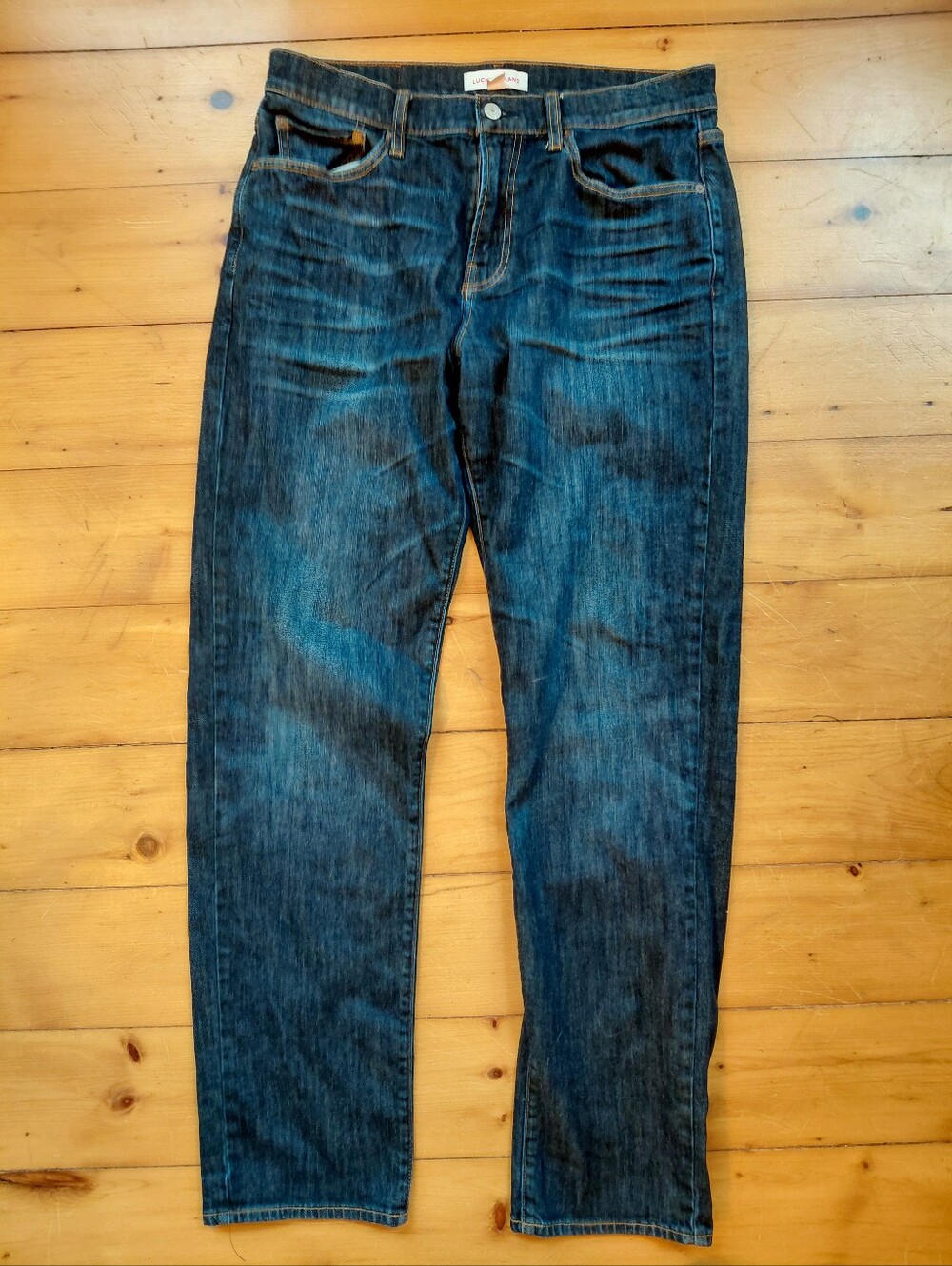 Lucky Brand 221 Straight Dark Wash Jeans 34x32